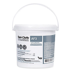 Sani Professional Sani-Cloth AF3 Germicidal Disposable Wipes, Extra-Large, 7.5 x 15, Unscented, White, 160 Wipes/Pail, 2 Pails/Carton (P1450P)