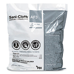 Sani Professional Sani-Cloth AF3 Germicidal Disposable Wipe Refill, Extra-Large, 7.5 x 15, Unscented, White, 160 Wipes/Bag, 2 Bags/Carton (P2450P)