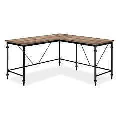 Thomasville Breslyn L-Shaped Desk with Integrated Power Management, 59.5" x 59.5" x 30.25", Natural Hickory/Black (SPLSBRLDTV)