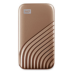 WD MY PASSPORT External Solid State Drive, 1 TB, USB 3.2, Gold (AGF0010BGD)