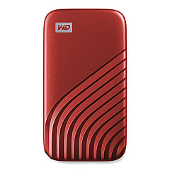 WD MY PASSPORT External Solid State Drive, 1 TB, USB 3.2, Red (AGF0010BRD)