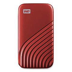WD MY PASSPORT External Solid State Drive, 2 TB, USB 3.2, Red (AGF0020BRD)