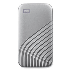 WD MY PASSPORT External Solid State Drive, 2 TB, USB 3.2, Silver (AGF0020BSL)