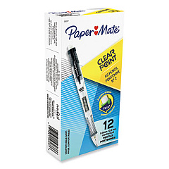 Paper Mate Clear Point Mechanical Pencil, 0.5 mm, HB (#2.5), Black Lead, Black Barrel (56037)