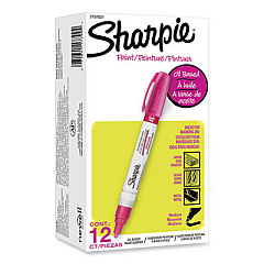 Sharpie Permanent Paint Marker, Medium Bullet Tip, Pink, Dozen (2107621)