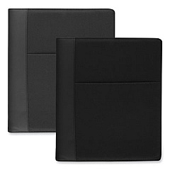 Mead Cambridge City Zipper Binder, 3 Rings, 1" Capacity, 11 x 8.5, Black (29516)