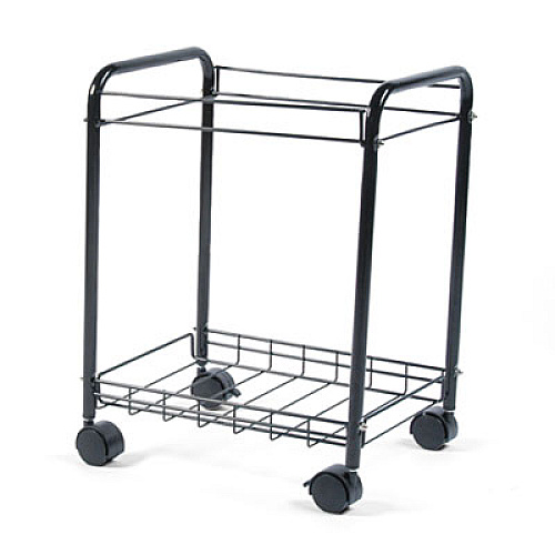 Safco Letter/Legal Desk Side File Cart, 17.25w x 13d x 22h, Black (5224BL)