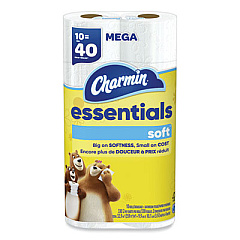 Charmin Essentials Soft Bathroom Tissue, Septic Safe, 2-Ply, White, 330 Sheets/Roll, 30 Rolls/Carton (04534)