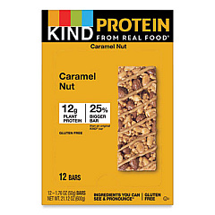 KIND Protein Bars, Toasted Caramel Nut, 1.76 oz, 12/Pack (26041)