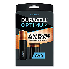 Duracell Optimum Alkaline AA Batteries, 6/Pack (OPT1500B6PRT)