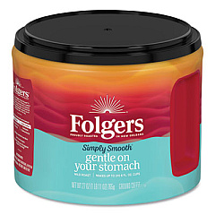 Folgers Coffee, Simply Smooth, 31.1 oz Canister (20513)