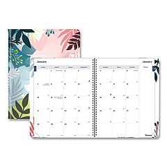 Blueline Monthly 14-Month Planner, Floral Watercolor Artwork, 11 x 8.5, Multicolor Cover, 14-Month (Dec to Jan): 2022 to 2024 (C701G01)