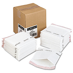 Sealed Air Jiffy TuffGard Self-Seal Cushioned Mailer, CD, Barrier Bubble Lining, Self-Adhesive Closure, 7.25 x 8, White, 25/Carton (24300)