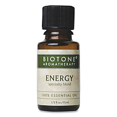 Biotone Energy Essential Oil, 0.5 oz Bottle, Fresh Citrus (BAEOENEHZ)