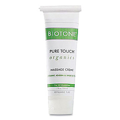 Biotone Pure Touch Organics Massage Creme, 7 oz Tube, Unscented (PTOMC7ZT)