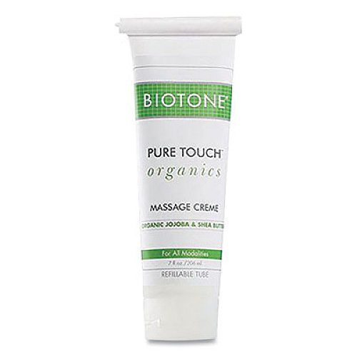 Biotone Pure Touch Organics Massage Creme, 7 oz Tube, Unscented (PTOMC7ZT)
