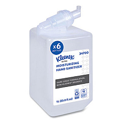 Scott Control Super Moisturizing Foam Hand Sanitizer, 1,000 mL Refill, Unscented, 6/Carton (34700)