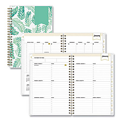 Blue Sky Day Designer Palms Weekly/Monthly Planner, Palms Artwork, 8 x 5, Green/White Cover, 12-Month (Jan to Dec): 2023 (137362)