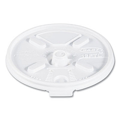 Dart Lift n' Lock Plastic Hot Cup Lids, Fits 10 oz to 14 oz Cups, White, 1,000/Carton (12FTL)
