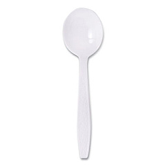 Dart Heavyweight Polystyrene Soup Spoons, Guildware Design, White, 1000/Carton (GBX8SW)