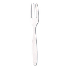 Dart Guildware Heavyweight Plastic Cutlery, Forks, Clear, 1000/Carton (GDC5FK0090)
