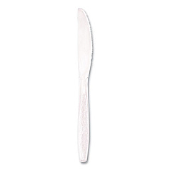 Dart Guildware Heavyweight Plastic Cutlery, Knives, Clear, 1000/Carton (GDC6KN0090)