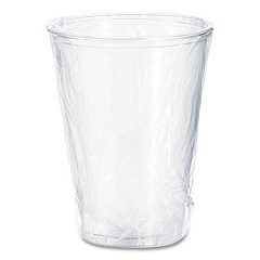 Dart Ultra Clear PETE Cold Cups, 10 oz, Individually Wrapped, 25/Sleeve, 20 Sleeves/Carton (TP10DW)