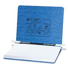 ACCO PRESSTEX Covers with Storage Hooks, 2 Posts, 6" Capacity, 11.75 x 8.5, Light Blue (54032)