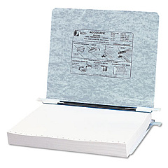 ACCO PRESSTEX Covers with Storage Hooks, 2 Posts, 6" Capacity, 11 x 8.5, Light Gray (54124)