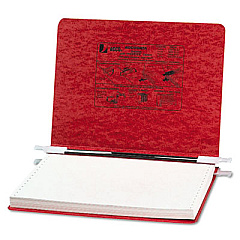 ACCO PRESSTEX Covers with Storage Hooks, 2 Posts, 6" Capacity, 12 x 8.5, Executive Red (54139)