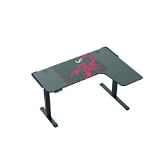 Eureka L-Shaped Standing Desk, Right Desk, 60" x 43.69" x 29.88" to 48.38", Black (01875)