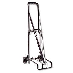 STEBCO Luggage Cart, 125 lb Capacity, 13 x 10 Platform, Black Steel (390002BLK)