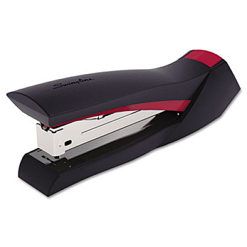 Swingline SmoothGrip Stapler, 20-Sheet Capacity, Black/Red (79411)
