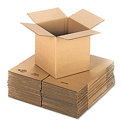 General Supply Cubed Fixed-Depth Shipping Boxes, Regular Slotted Container (RSC), 12" x 12" x 12", Brown Kraft, 25/Bundle (UFS121212)