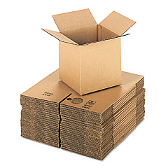 General Supply Cubed Fixed-Depth Shipping Boxes, Regular Slotted Container (RSC), 8" x 8" x 8", Brown Kraft, 25/Bundle (UFS888)