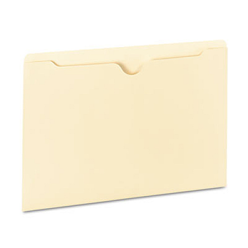 Universal Deluxe Manila File Jackets with Reinforced Tabs, Straight Tab, Legal Size, Manila, 100/Box (UNV73400)