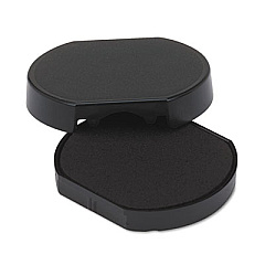 T46140 Printy Replacement Pad for Trodat Self-Inking Stamps, 1.63" Diameter, Black (P46140BK)