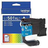 Brother LC501XLC High Yield Cyan Ink Cartridge