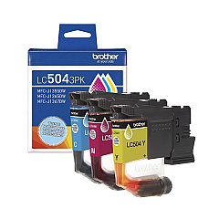 Brother LC5043PK 3-Pack Cyan, Magenta and Yellow Ink Cartridges