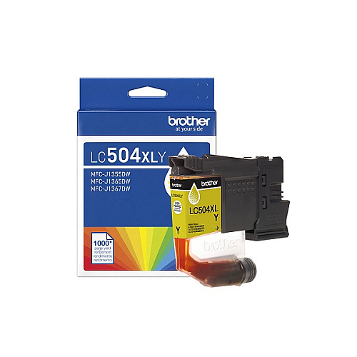 Brother LC504XLY High Yield Yellow Ink Cartridge