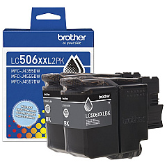 Brother LC506XXL2PK Twin Pack Super High Yield Black Ink Cartridges