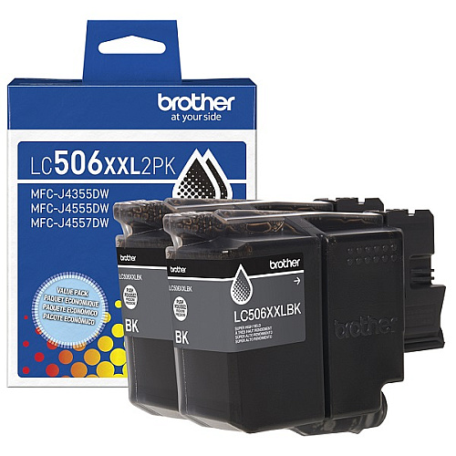 Brother LC506XXL2PK Twin Pack Super High Yield Black Ink Cartridges