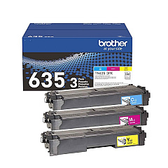 Brother TN6353PK 3-Pack Cyan, Magenta and Yellow Toner Cartridges