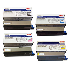 Okidata C711 Toner Cartridge Set Okidata C711 Toner Cartridge Set