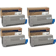 Okidata C712 Toner Cartridge Set Okidata C712 Toner Cartridge Set