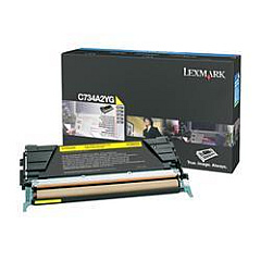 Lexmark C734A2YG Yellow Toner Cartridge