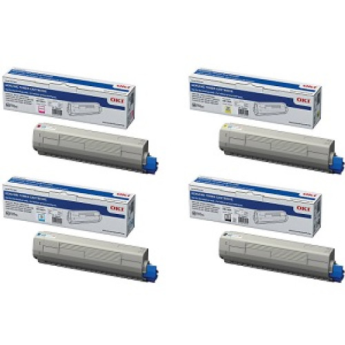 Okidata C831 Toner Cartridge Set | BlueDogInk.com