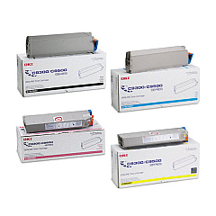 Okidata C9300 Toner Cartridge Set Okidata C9300 Toner Cartridge Set