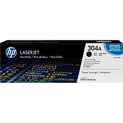 HP CC530AD Black Toner Cartridge Dual Pack