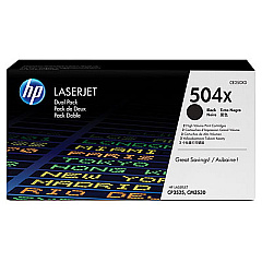 HP CE250XD Black Toner Cartridge Dual Pack